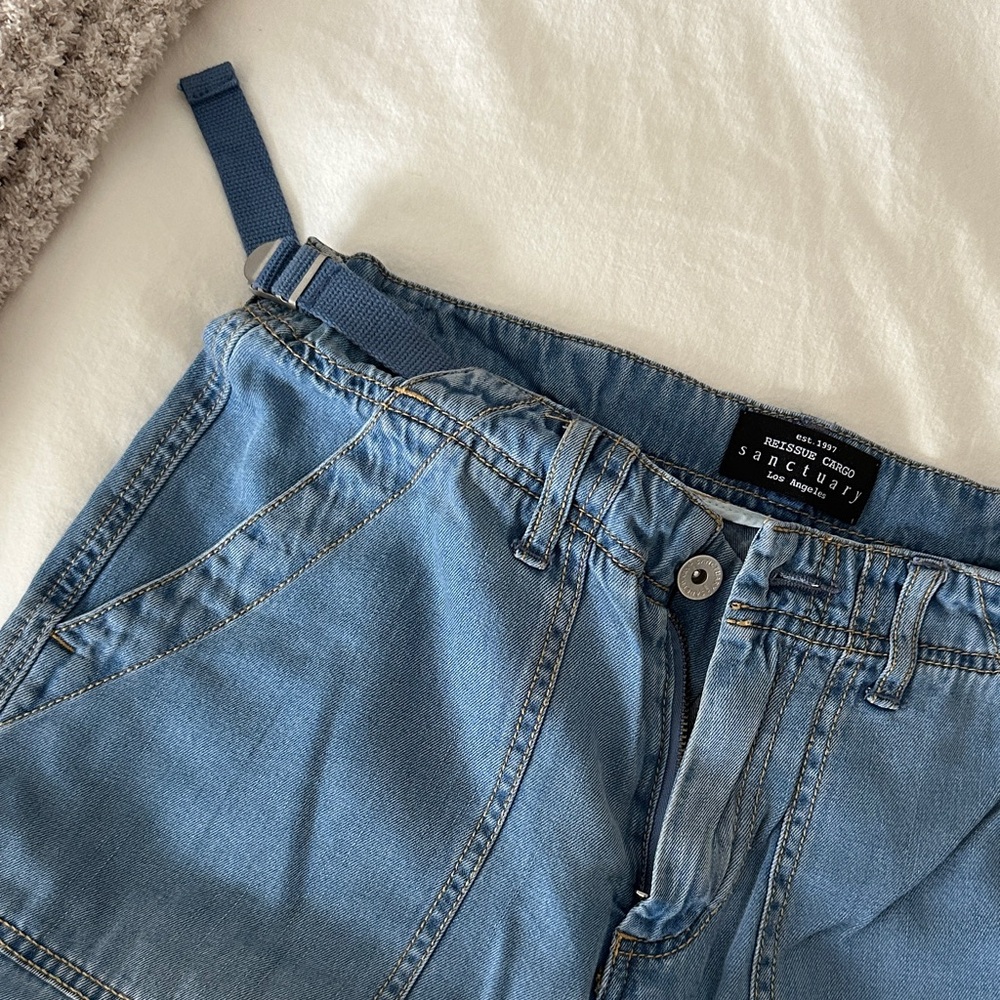 Sanctuary Blue Cargo Jeans (super soft) - Picture 5 of 5